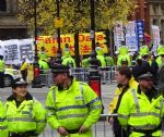 Falun Gong Protesters at Chinese President Visit to Manchester